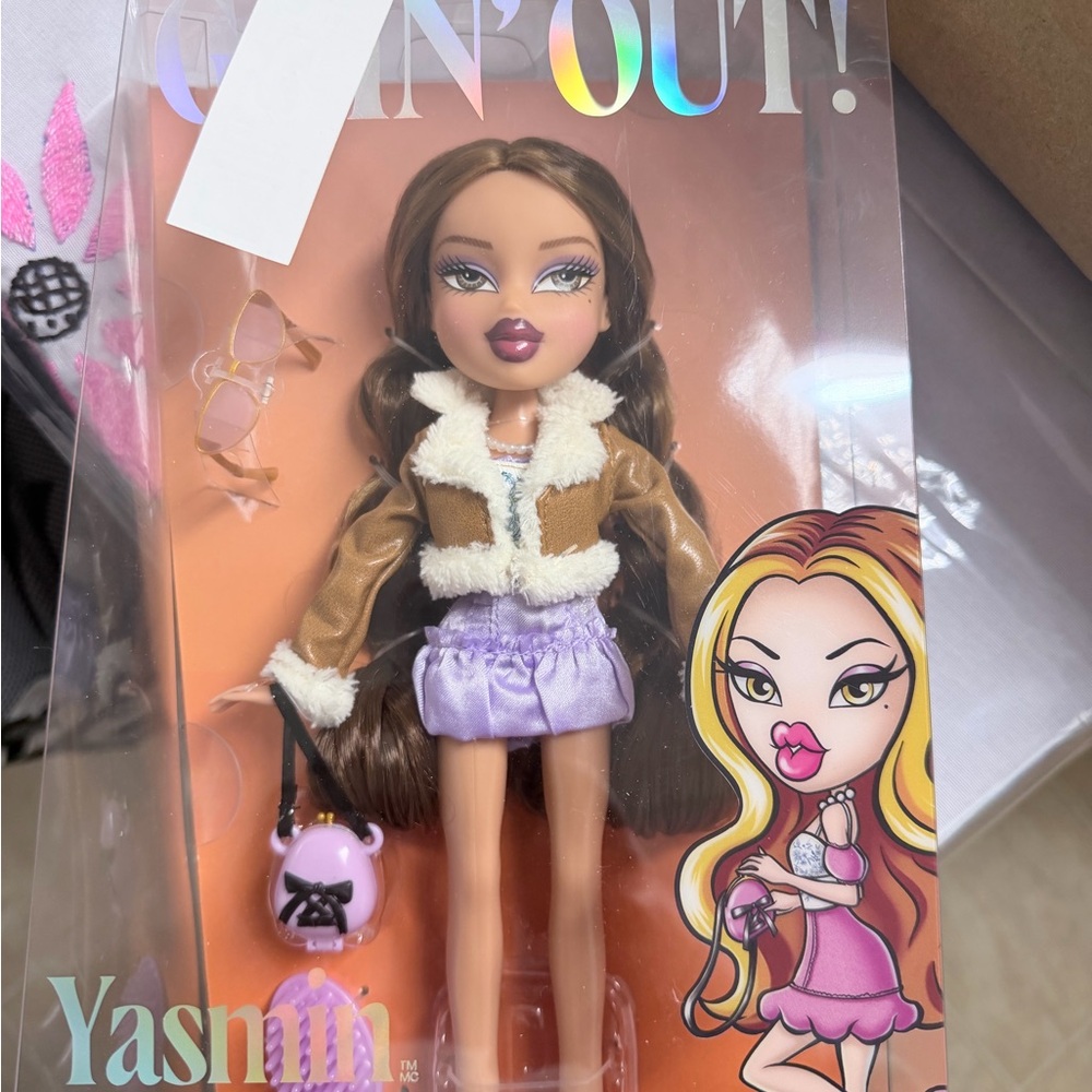 Yasmin Doll with Brown Jacket and Purple Skirt
